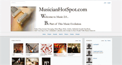 Desktop Screenshot of musicianhotspot.com