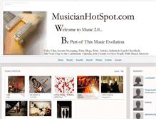 Tablet Screenshot of musicianhotspot.com
